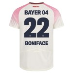 Günstige Fußballtrikots Bayer 04 Leverkusen Victor Boniface 22 Auswärtstrikot 2025-26 Kurzarm